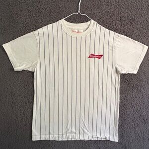 Budweiser King Of Beers x Pacsun Embroidered Striped T-Shirt